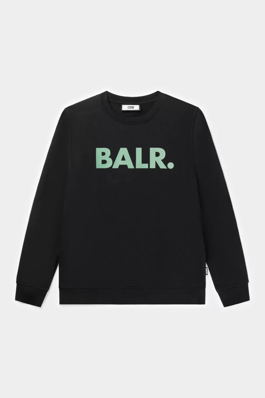 BALR. Sweatshirts | Brand Straight Crewneck Jet Black/Dark Forest