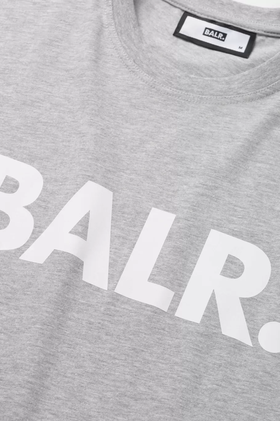 BALR. T-Shirts | Brand Straight T-Shirt Grey Melange