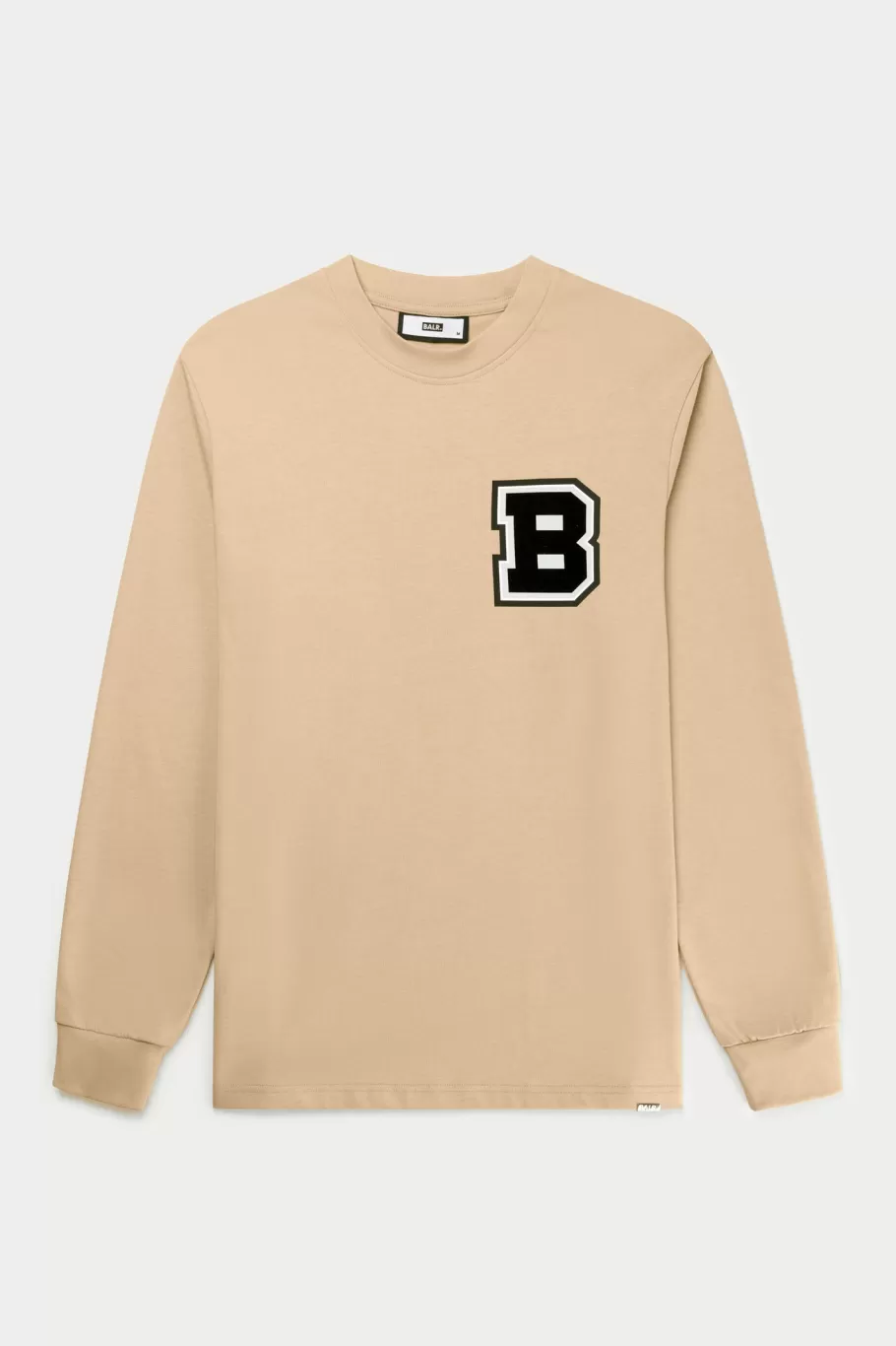 BALR. T-Shirts | Franck Relaxed B Crest Longsleeve Irish Cream