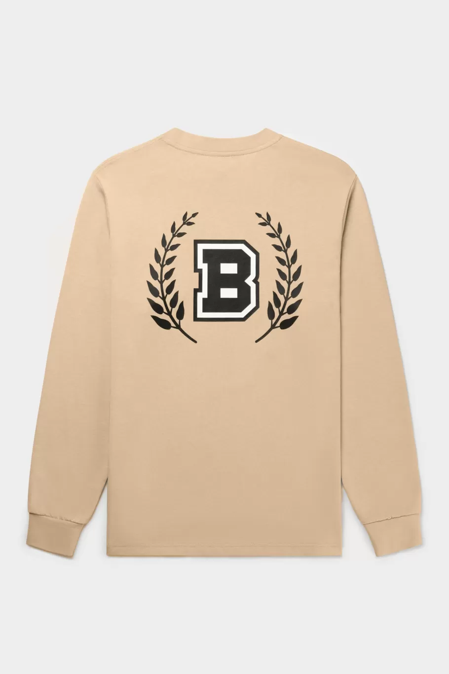 BALR. T-Shirts | Franck Relaxed B Crest Longsleeve Irish Cream