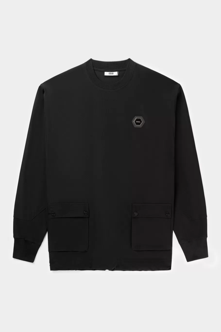 BALR. Sweatshirts | Franck Relaxed Cargo Crewneck Jet Black