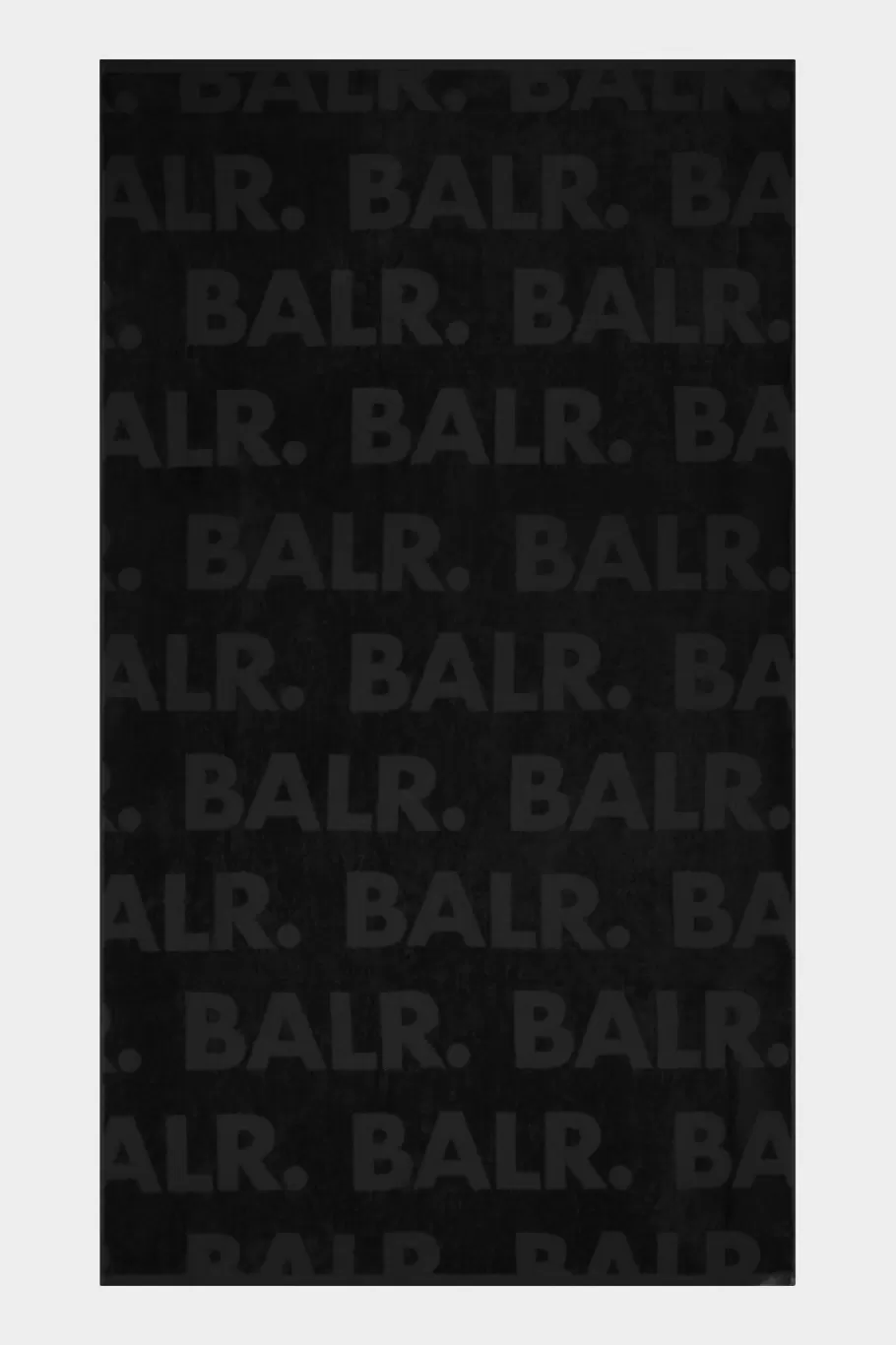 BALR. Bags & Travel | Jacquard Brand Aop Cotton Towel Jet Black