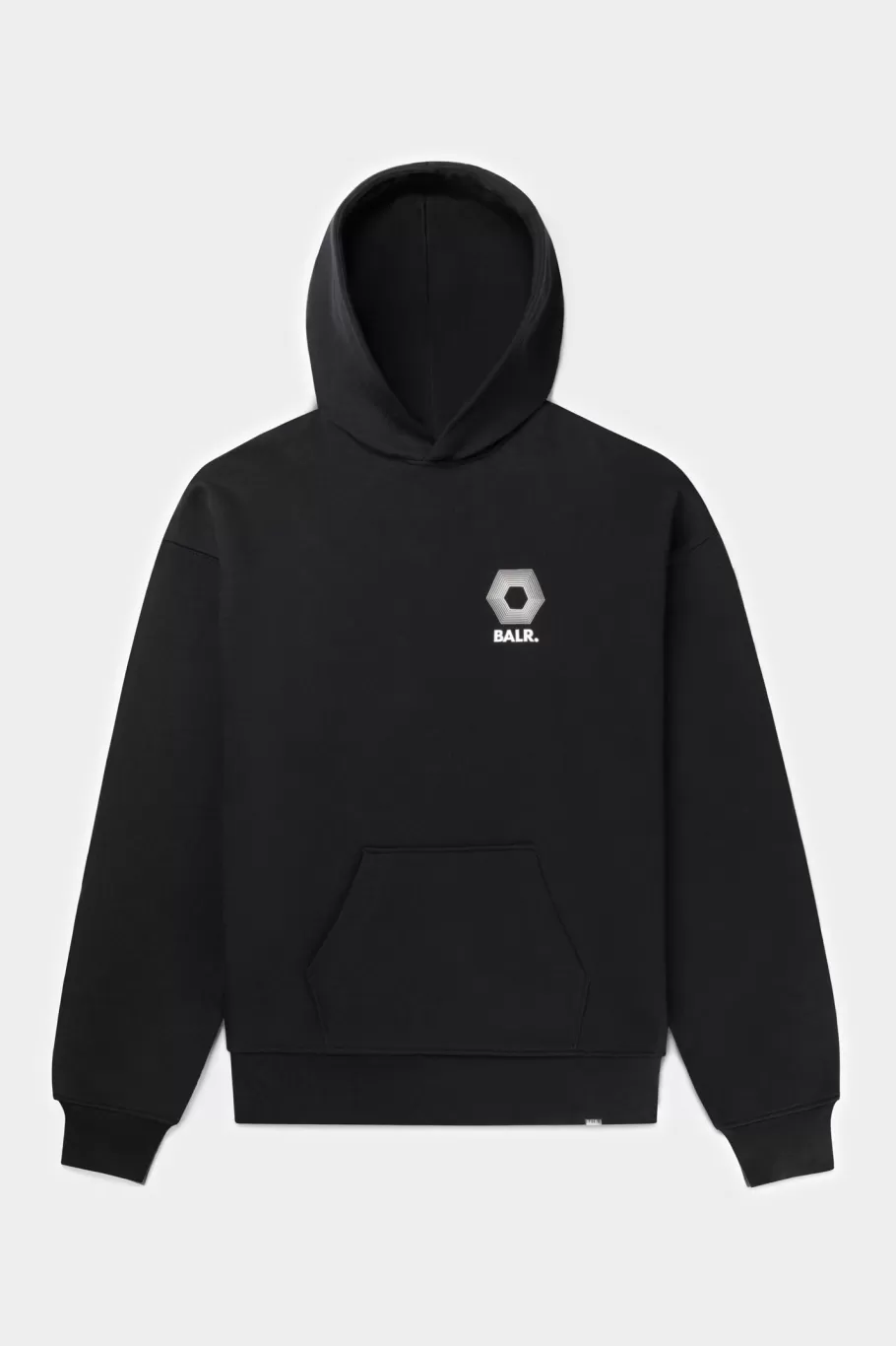 BALR. Hoodies | Joey Box Half Track H2S Hoodie Jet Black