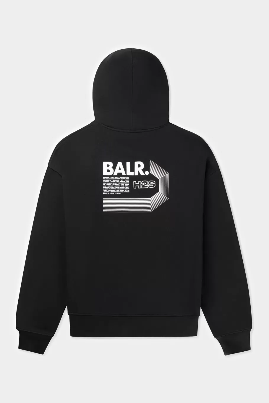 BALR. Hoodies | Joey Box Half Track H2S Hoodie Jet Black