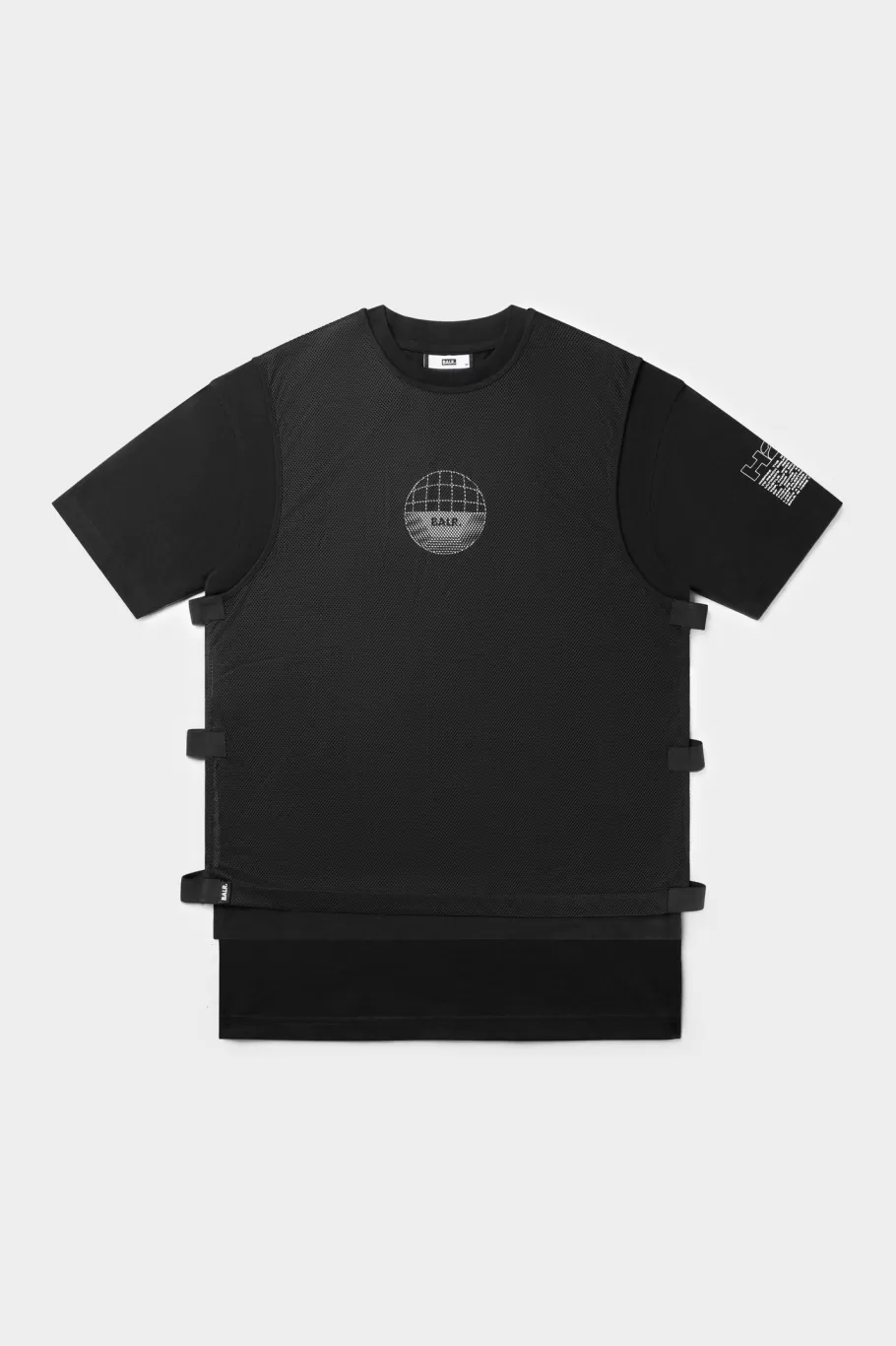 BALR. T-Shirts | Joey Box Mesh T-Shirt Jet Black