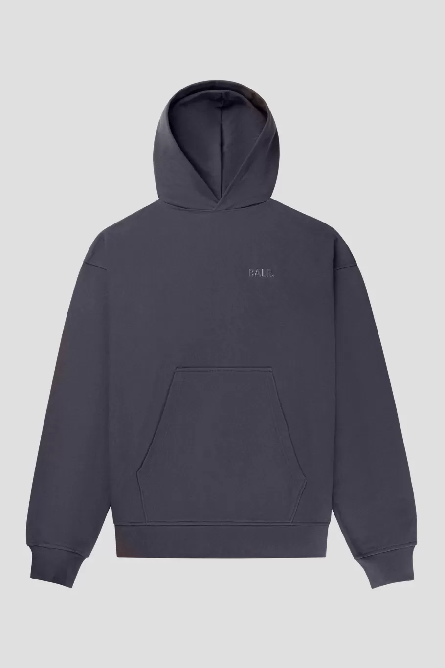 BALR. Hoodies | Joey Box Satin Hoodie Asphalt