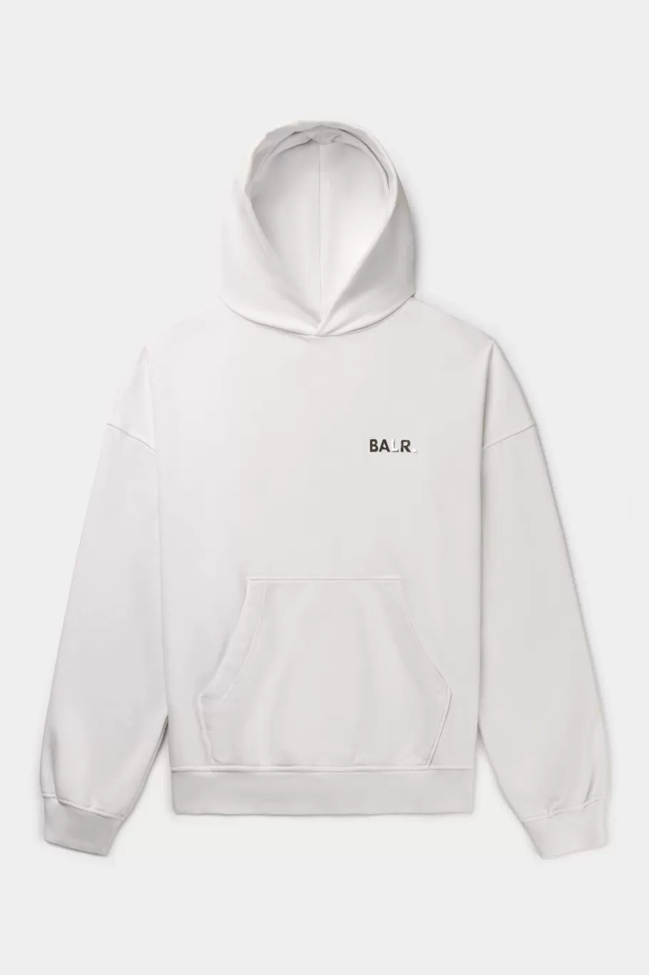 BALR. Hoodies | Joey Box Satin Hoodie Egret