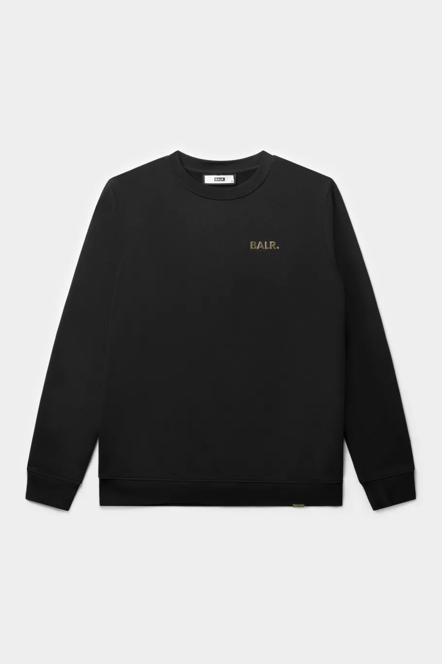 BALR. Sweatshirts | Olaf Straight Gold Doll Emblem Crewneck Jet Black