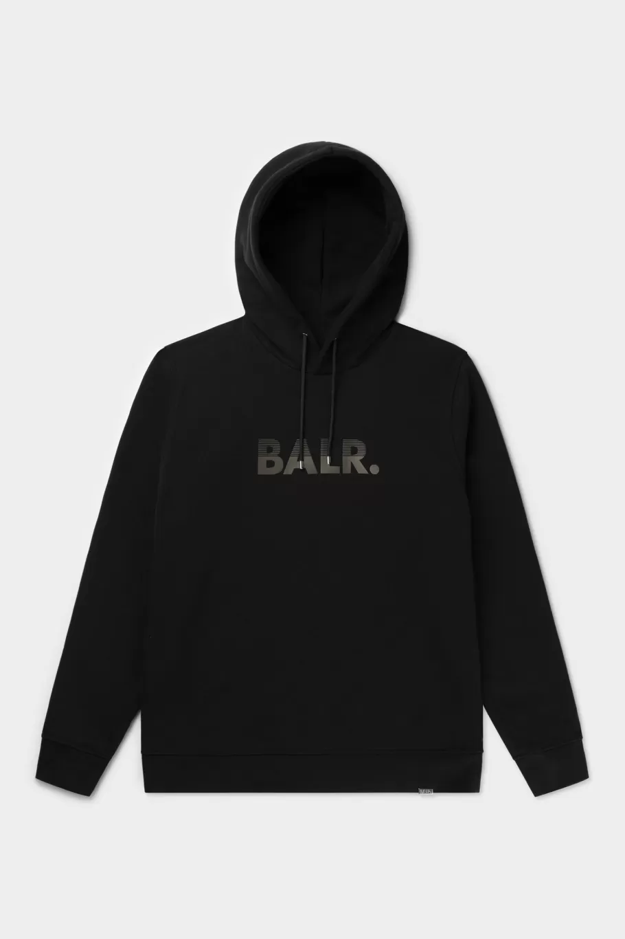 BALR. Hoodies | Olaf Straight Half Track Hoodie Jet Black