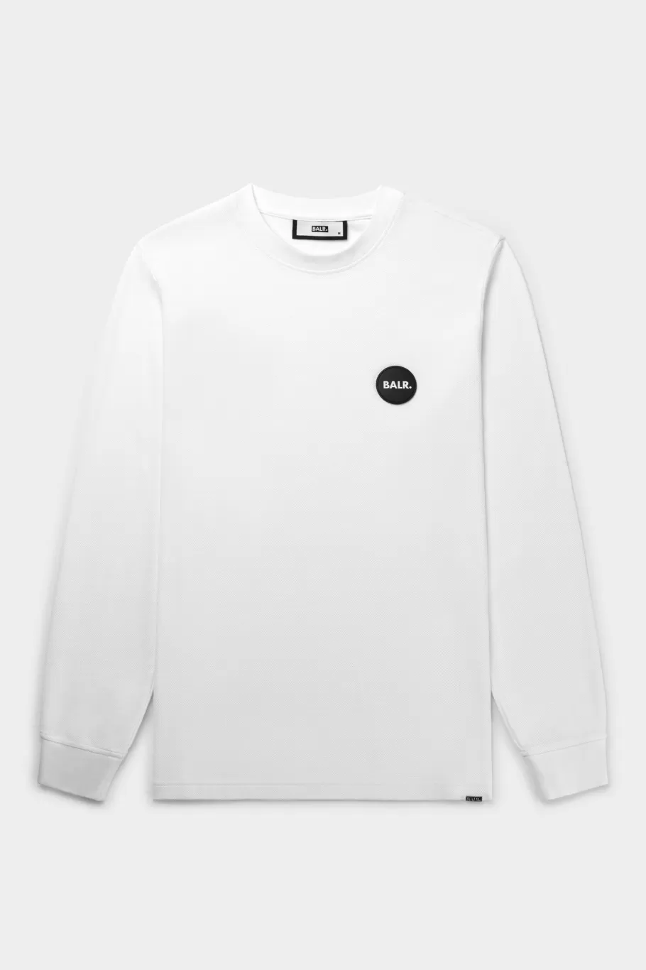 BALR. T-Shirts | Olaf Straight Round Rubber Badge Longsleeve Bright White