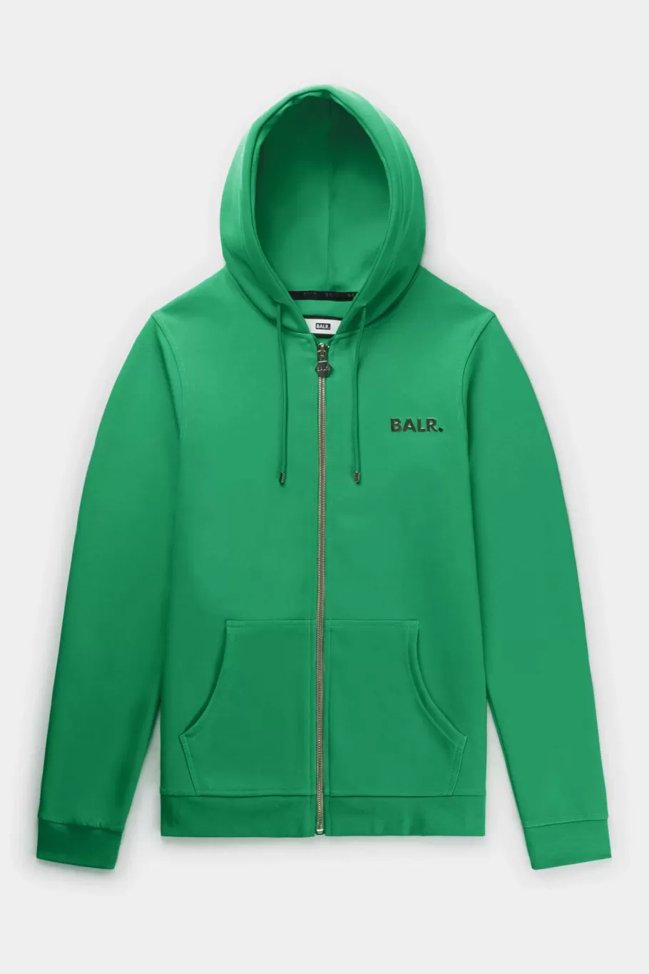 BALR. Sweatshirts | Q-Series Straight Zip Thru Hoodie Renewed Putting Green