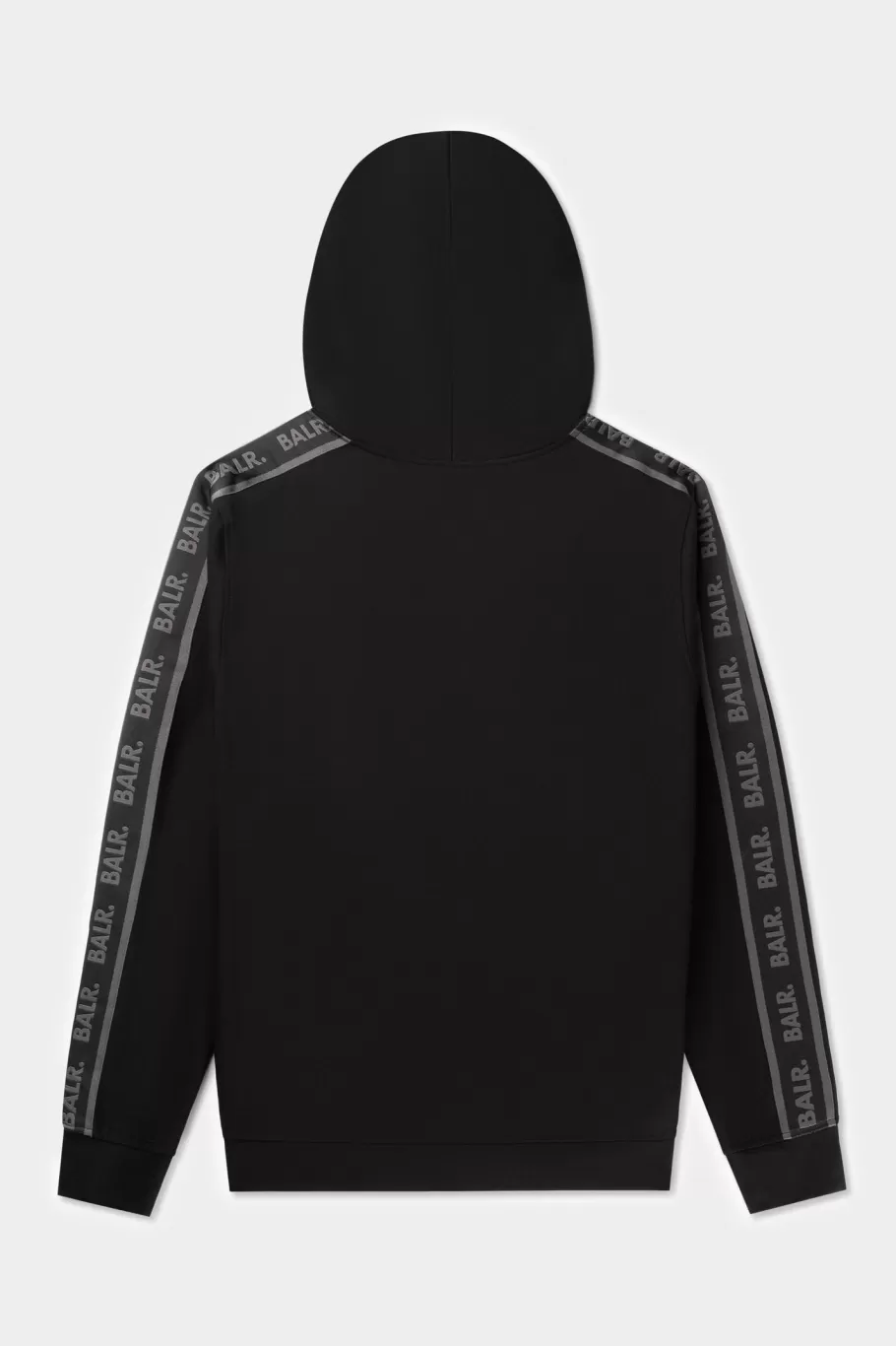 BALR. Sweatshirts | Q-Tape Zip Through Hoodie Jet Black