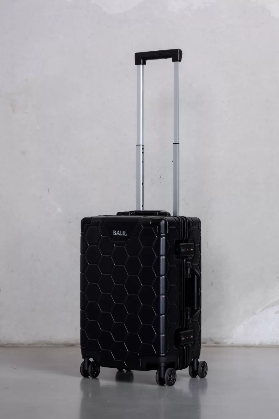 BALR. Bags & Travel | Romeo Embossed Hexagon Suitcase Jet Black