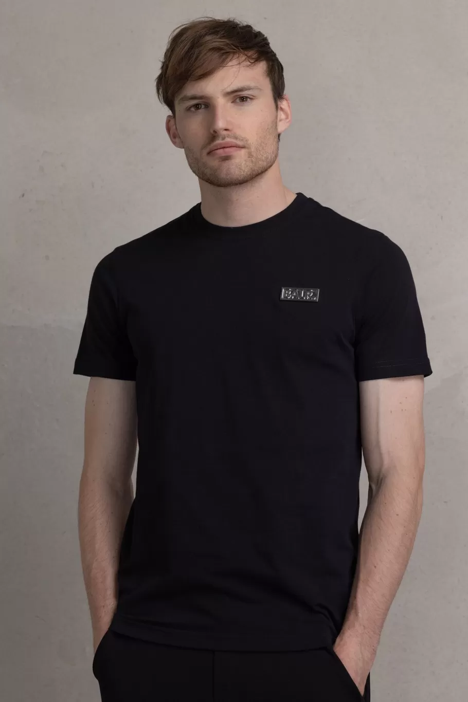 BALR. T-Shirts | Sebastian Slim Small Metal Badge T-Shirt Jet Black